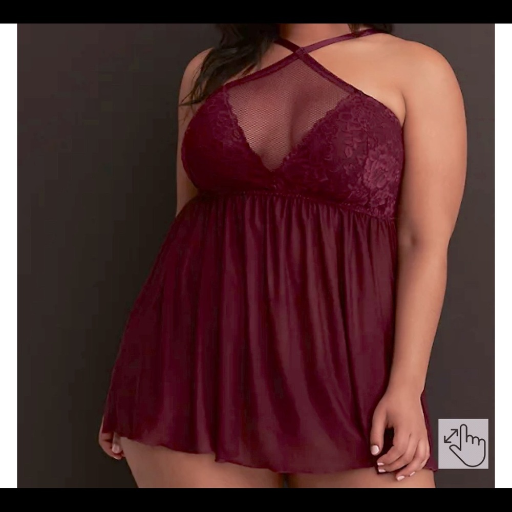 Torrid lace babydoll lingerie